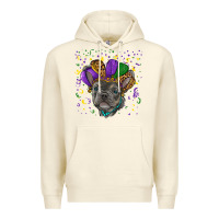 Sandshell mardi gras french bulldog Premium Hoodie - RanaPortraitStore