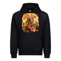 Black cowgirl actin up Urban Hoodie - texasbilliewilder