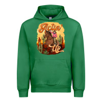 Emerald cowgirl actin up Urban Hoodie - texasbilliewilder