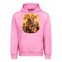 Fuchsia Pink cowgirl actin up Urban Hoodie - texasbilliewilder