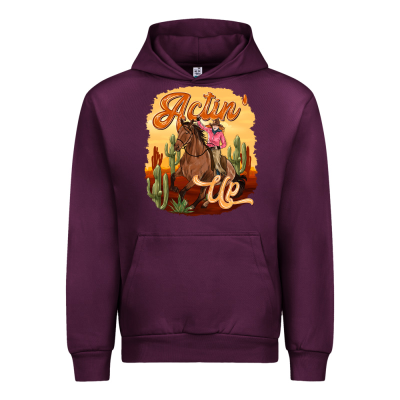 Cowgirl Actin Up Urban Hoodie by texasbilliewilder | Teevron