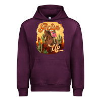 Mauve Wine cowgirl actin up Urban Hoodie - texasbilliewilder