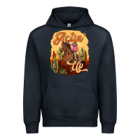 Navy cowgirl actin up Urban Hoodie - texasbilliewilder