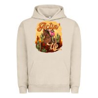 Pigment French Oak cowgirl actin up Urban Hoodie - texasbilliewilder