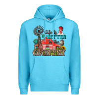 Ocean Blue life is better in the country Premium Hoodie - Zillion Design Studio