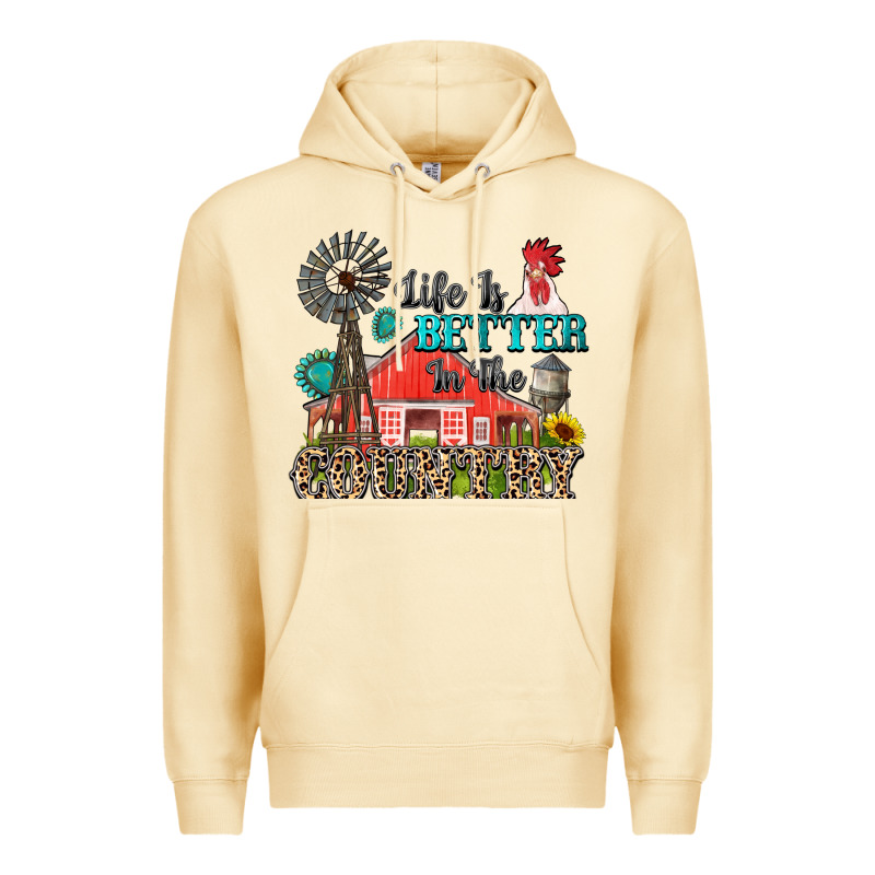 Life Is Better In The Country Premium Hoodie by Zillion Design Studio | Teevron