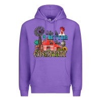 Purple life is better in the country Premium Hoodie - Zillion Design Studio