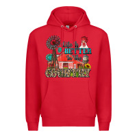 Red life is better in the country Premium Hoodie - Zillion Design Studio