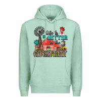 Seafoam life is better in the country Premium Hoodie - Zillion Design Studio