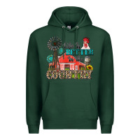 Sports Green life is better in the country Premium Hoodie - Zillion Design Studio