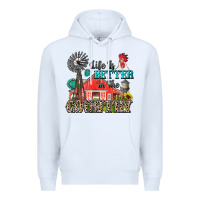 White life is better in the country Premium Hoodie - Zillion Design Studio