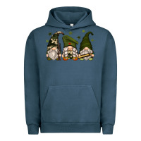 Pigment Midnight Navy army gnomes Urban Hoodie - Zillion Design Studio