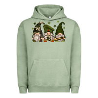 Pigment Oil Green army gnomes Urban Hoodie - Zillion Design Studio