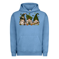 Pigment Pebble Blue army gnomes Urban Hoodie - Zillion Design Studio