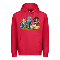 Cardinal farm animals truck Premium Hoodie - Zillion Design Studio