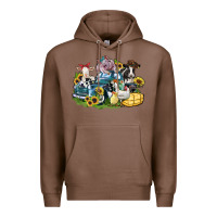 Chestnut farm animals truck Premium Hoodie - Zillion Design Studio