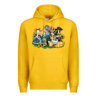 Lemon farm animals truck Premium Hoodie - Zillion Design Studio