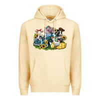 Pina Colada farm animals truck Premium Hoodie - Zillion Design Studio