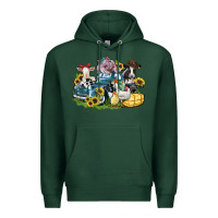 Farm Animals Truck Premium Hoodie | Teevron