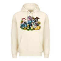 Tofu farm animals truck Premium Hoodie - Zillion Design Studio