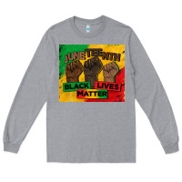 Heather Grey juneteenth black lives matter tumbler Long Sleeve Tee - BarkalooDesign