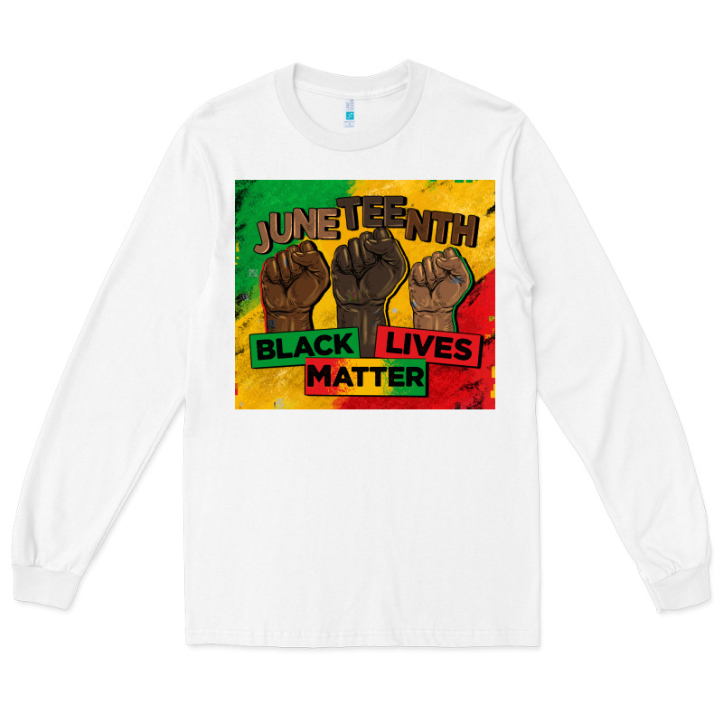 Juneteenth Black Lives Matter Tumbler Long Sleeve Tee by BarkalooDesign | Teevron