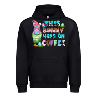 Black this bunny hops on coffee Urban Hoodie - Zillion Design Studio