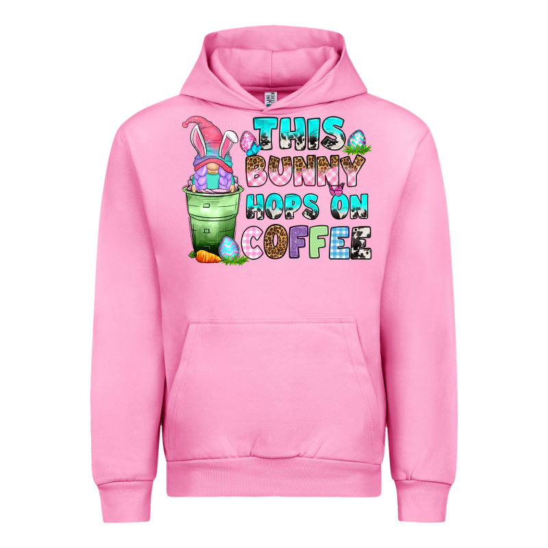 This Bunny Hops On Coffee Urban Hoodie by Zillion Design Studio | Teevron