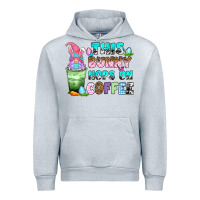 Heather Grey this bunny hops on coffee Urban Hoodie - Zillion Design Studio