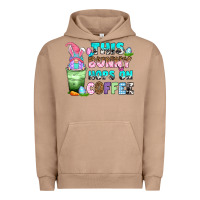 Pigment Burro this bunny hops on coffee Urban Hoodie - Zillion Design Studio