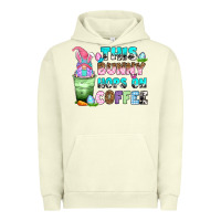 Pigment Pistachio this bunny hops on coffee Urban Hoodie - Zillion Design Studio