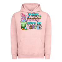 Pigment Salmon this bunny hops on coffee Urban Hoodie - Zillion Design Studio