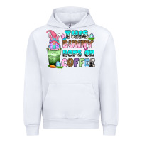 White this bunny hops on coffee Urban Hoodie - Zillion Design Studio