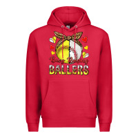 Cardinal busy raising ballers with baseball and softball Premium Hoodie - texasbilliewilder