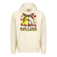 Sandshell busy raising ballers with baseball and softball Premium Hoodie - texasbilliewilder