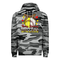 Slate Camo busy raising ballers with baseball and softball Premium Hoodie - texasbilliewilder
