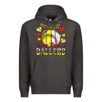 Smoke busy raising ballers with baseball and softball Premium Hoodie - texasbilliewilder