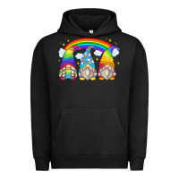 Pigment Black rainbow gnomes Urban Hoodie - Zillion Design Studio