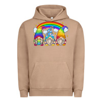 Pigment Burro rainbow gnomes Urban Hoodie - Zillion Design Studio