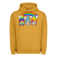 Pigment Peanut Butter rainbow gnomes Urban Hoodie - Zillion Design Studio