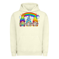 Pigment Pistachio rainbow gnomes Urban Hoodie - Zillion Design Studio