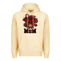 Pina Colada cheer mom afro messy bun Premium Hoodie - texasbilliewilder