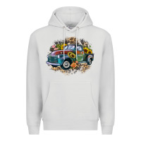 Dove Grey vintage truck western Premium Hoodie - Zillion Design Studio
