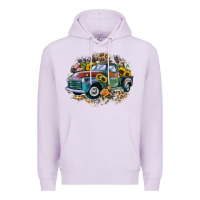 Lilac vintage truck western Premium Hoodie - Zillion Design Studio