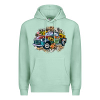 Seafoam vintage truck western Premium Hoodie - Zillion Design Studio