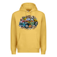 Antique Gold vintage truck western Premium Hoodie - Zillion Design Studio