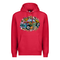 Cardinal vintage truck western Premium Hoodie - Zillion Design Studio