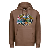 Chestnut vintage truck western Premium Hoodie - Zillion Design Studio