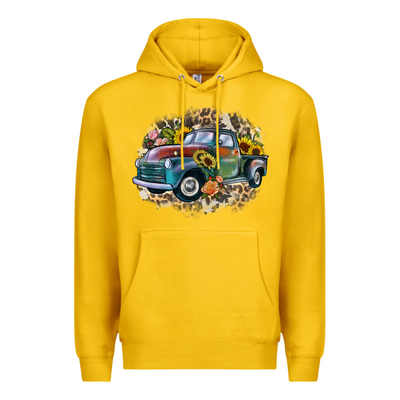 Vintage Truck Western Premium Hoodie by Zillion Design Studio | Teevron