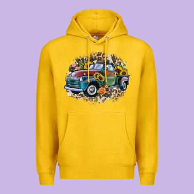 Vintage Truck Western Premium Hoodie Designed By Zillion Design Studio